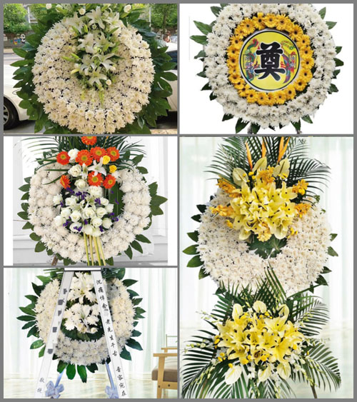 四川成都龙泉驿区洪安镇土门村花圈速递